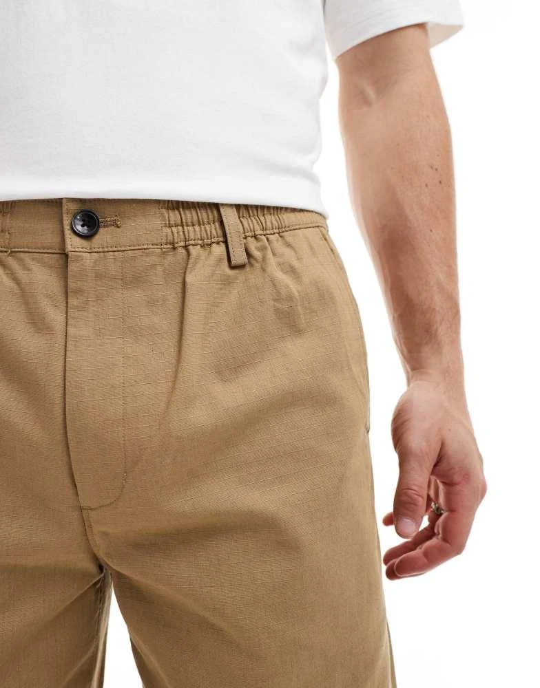 Ben Sherman Ben Sherman ripstop suit trouser in beige 2