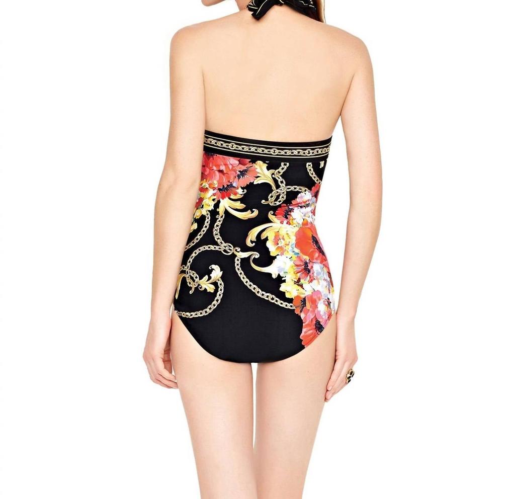 Gottex High Neck Underwire One Piece Swimsuit In Got Barococo