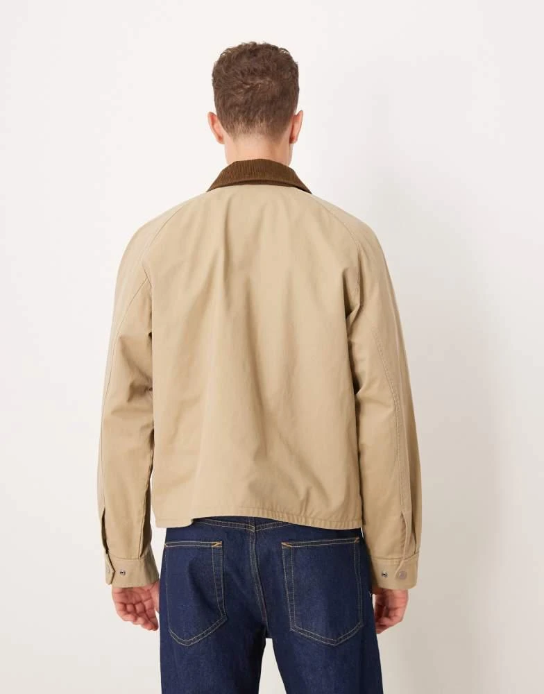 Abercrombie 
Fitch Abercrombie 
Fitch lightweight cropped barn jacket in beige 4