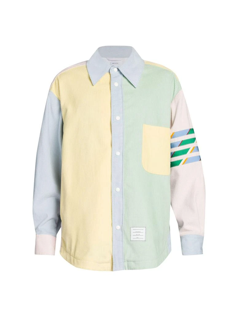 Thom Browne Collared Corduroy Shirt Jacket 4