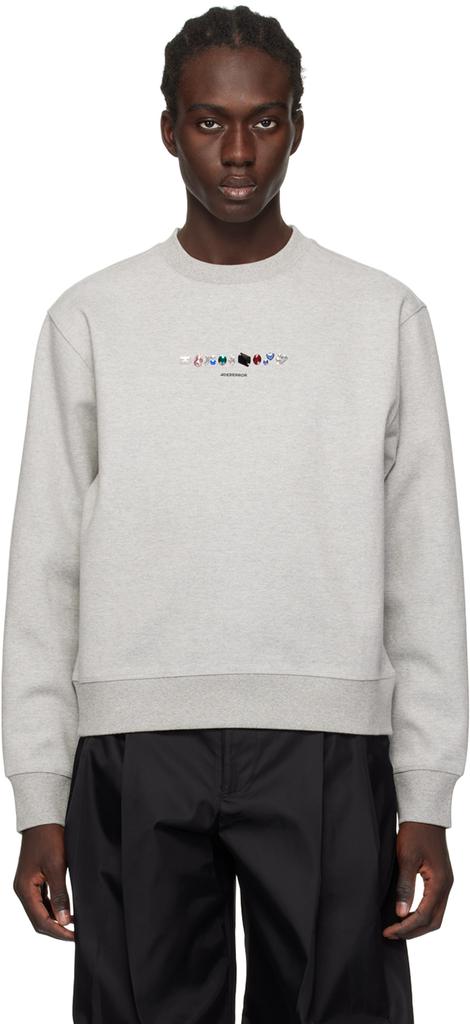 ADER error Gray TRS Tag 01 Sweatshirt - Hoodies - BeyondStyle
