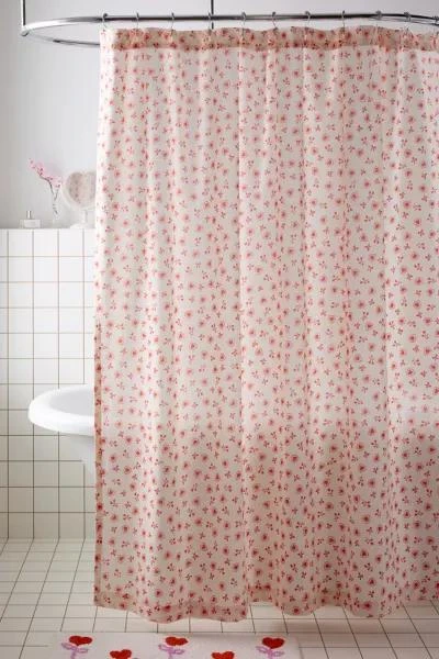 Urban Outfitters Sweetheart Ditsy Patterned Shower Curtain 1