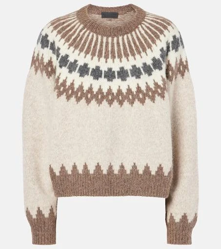 Nili Lotan Alena Fair Isle alpaca-blend sweater 1