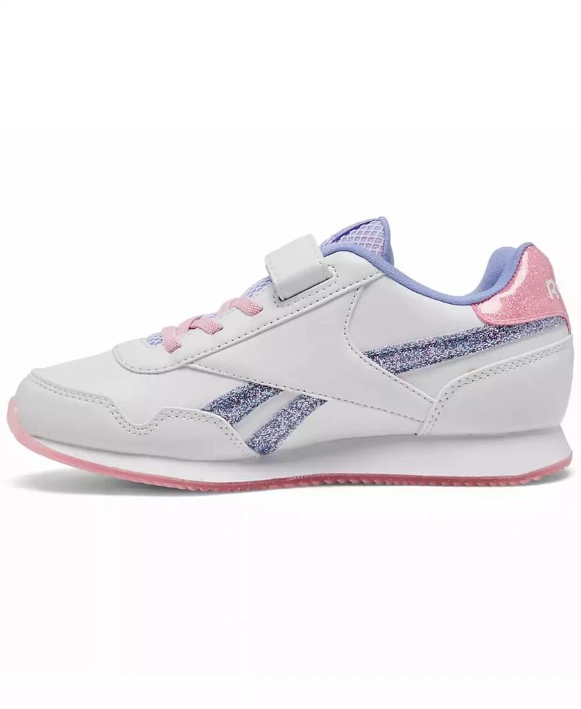 Reebok Little Girls Royal Classic Leather Jog 3.0 Fastening Strap Casual Sneakers from Finish Line 3