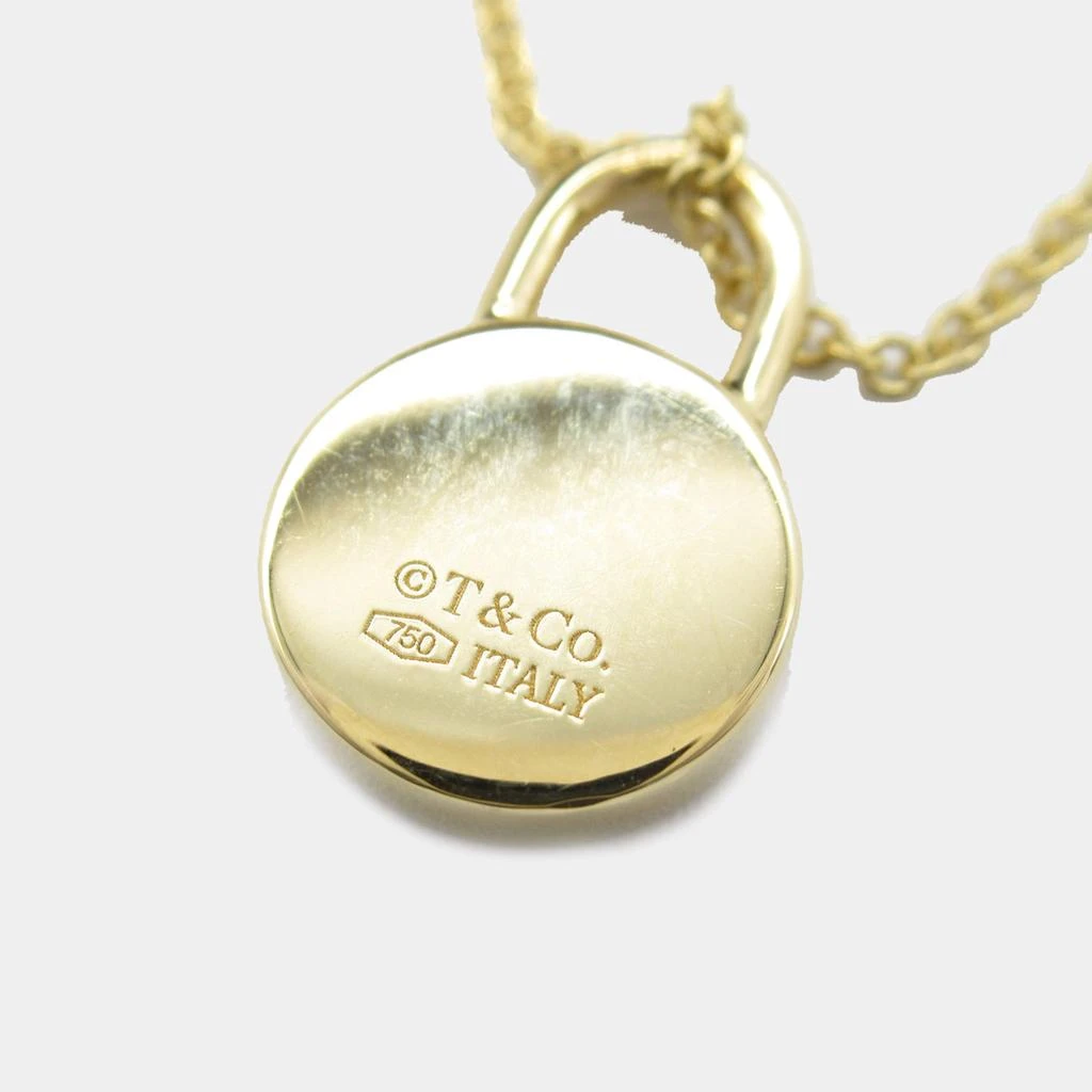 Tiffany & Co. Tiffany & Co. 18K Yellow Gold Tiffany 1837 Round Lock Pendant Necklace 6