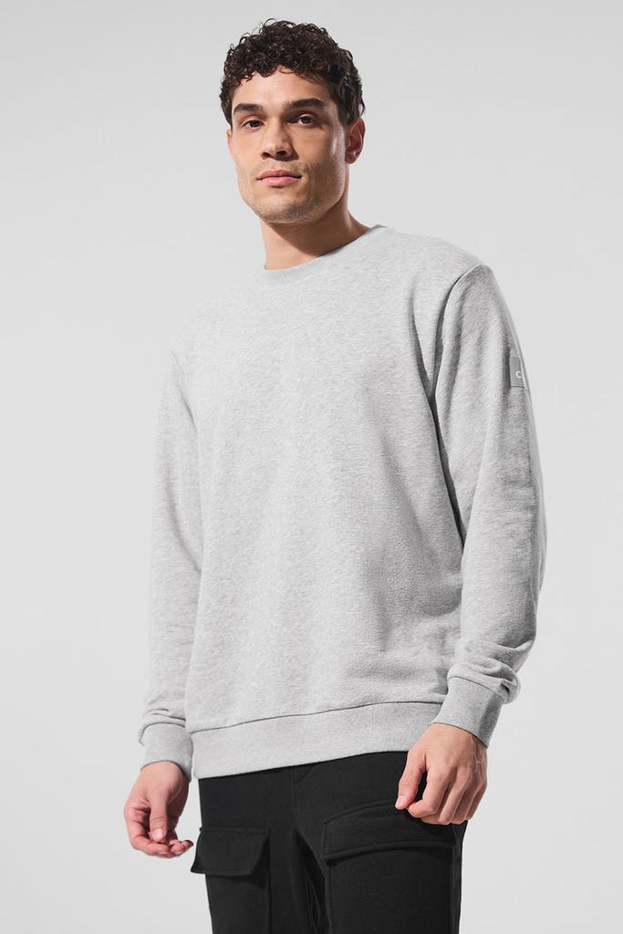 Alo Qualifier Crewneck - Athletic Heather Grey