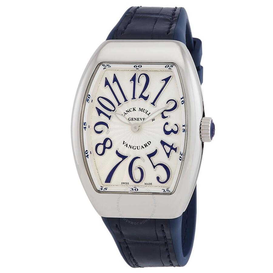 Franck Muller Vanguard Quartz Silver Dial Ladies Watch 35QZBLUSILBLU