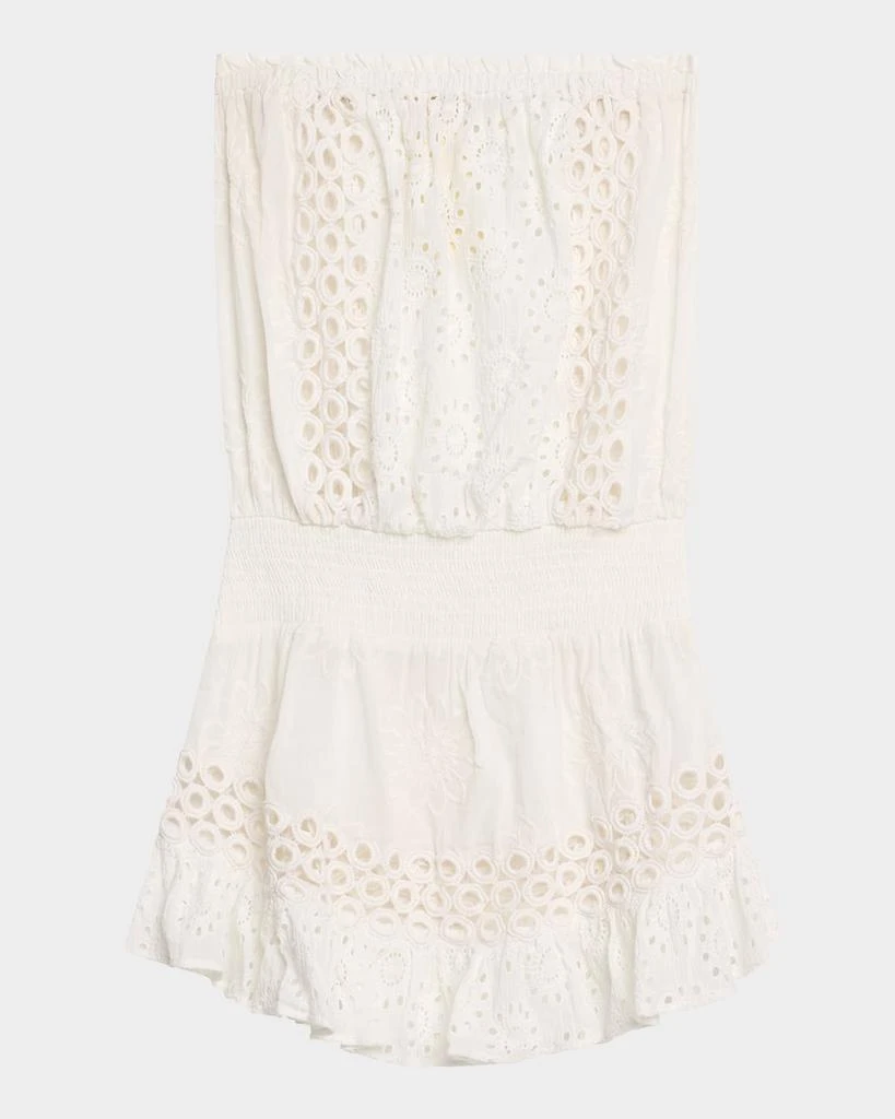 Ramy Brook Lester Embroidered Strapless Mini Dress 1