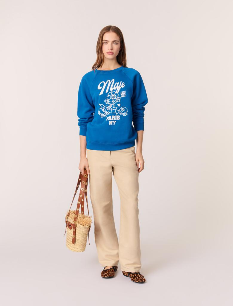 Maje Maje Woman's cotton Maje Paris sweater for Spring/Summer