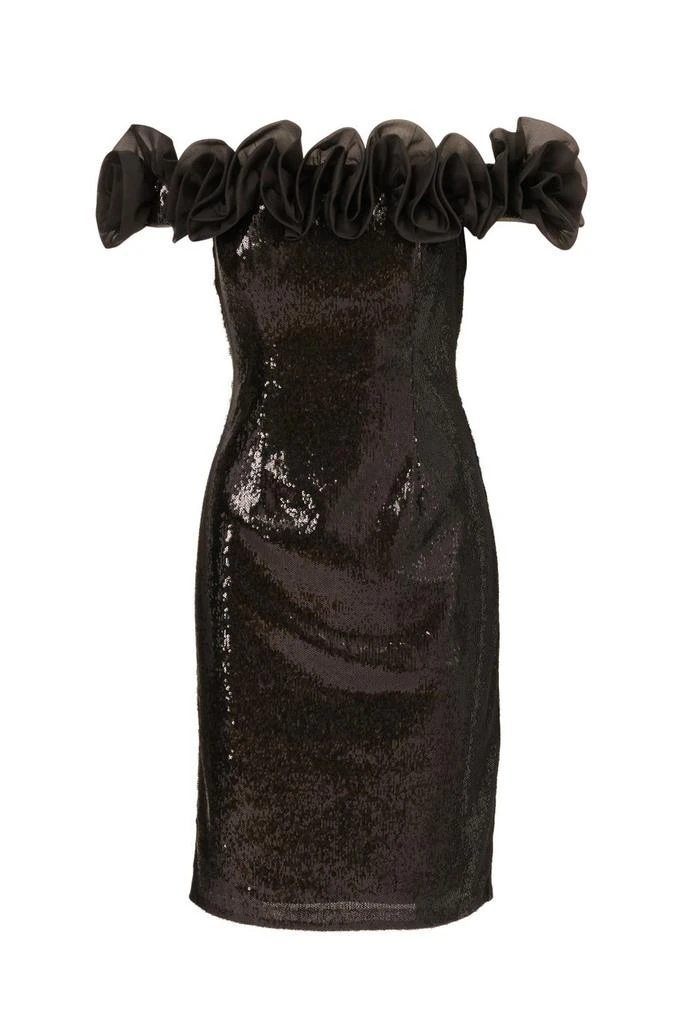 Aidan Mattox Knit sequin cocktail dress 1