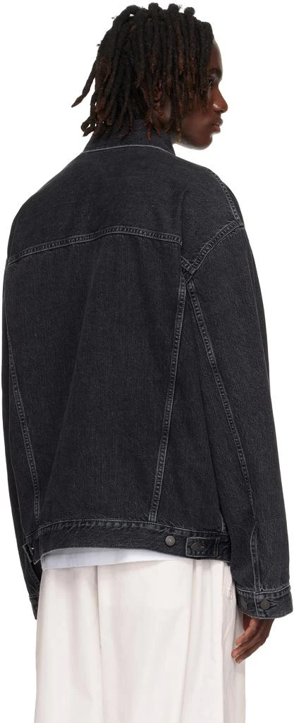 Acne Studios Black Relaxed-Fit Denim Jacket 3