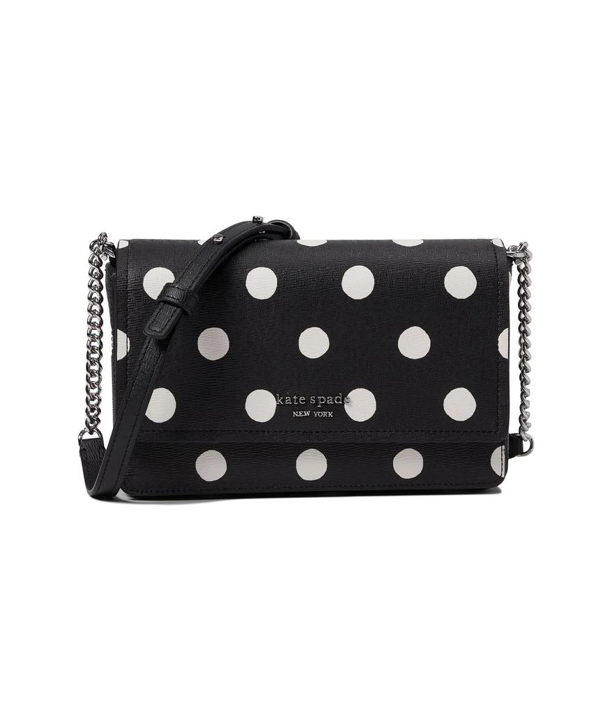 Kate Spade Morgan Sunshine Dot Printed Pvc Flap Chain Wallet 1
