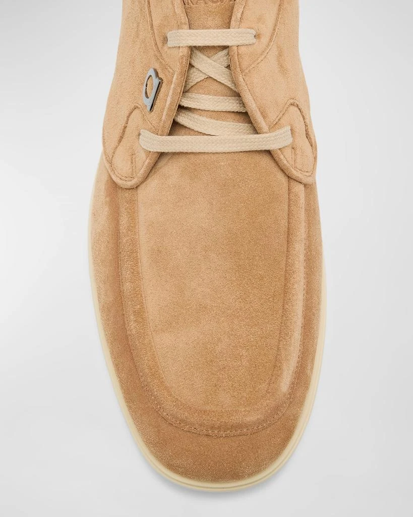 Salvatore Ferragamo Men's Cervia Gancio Suede Chukka Boots 5