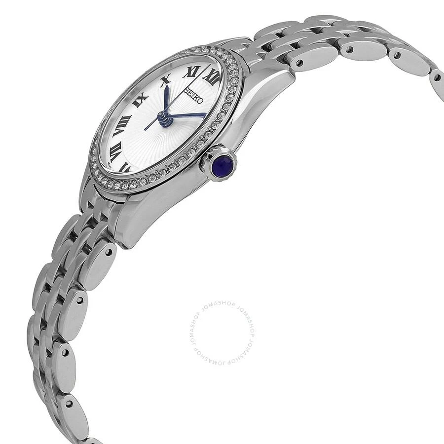 Seiko Classic Quartz White Dial Ladies Watch SUR333 2