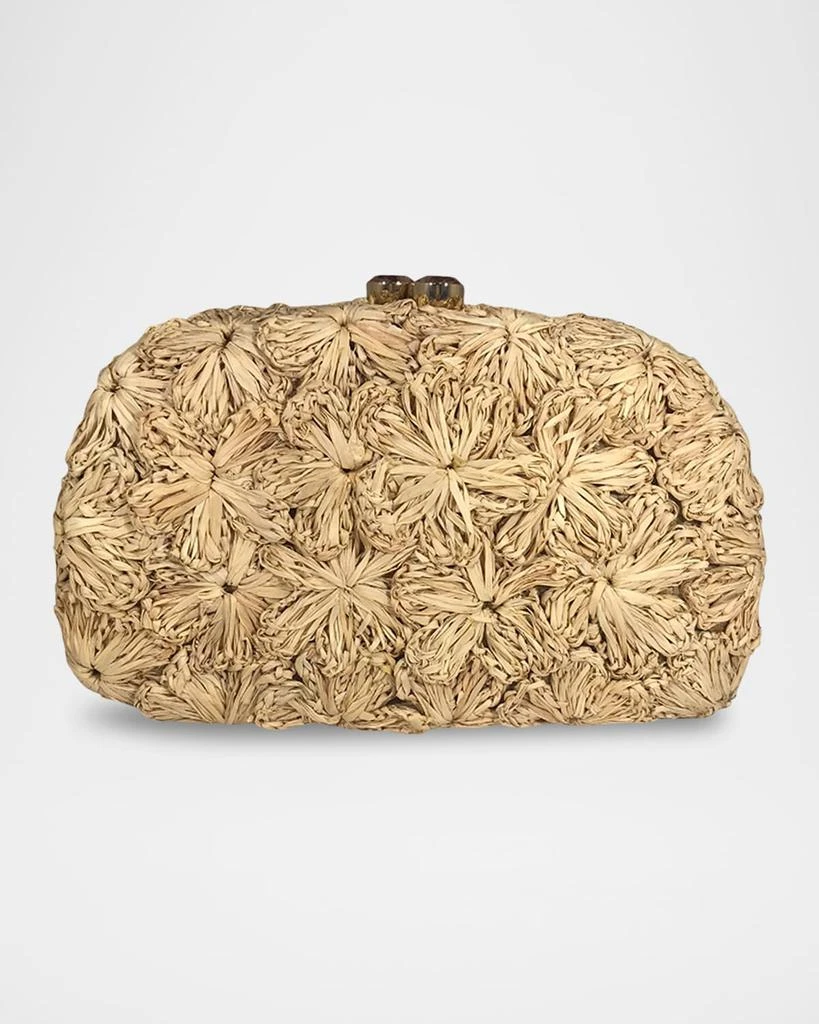SERPUI Mia Flowers Straw Shoulder Bag 3
