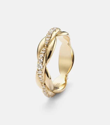 Melissa Kaye Ada 18kt gold ring with diamonds 4