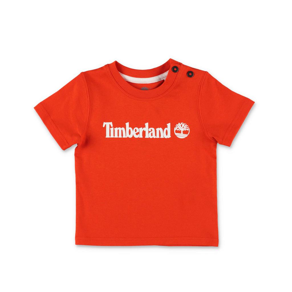 Timberland Timberland Kids Logo Printed Crewneck T-Shirt