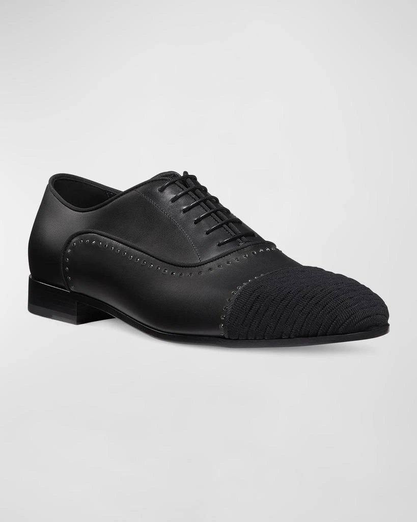 Stuart Weitzman Men's Premiere Party Cap-Toe Oxford Loafers 2