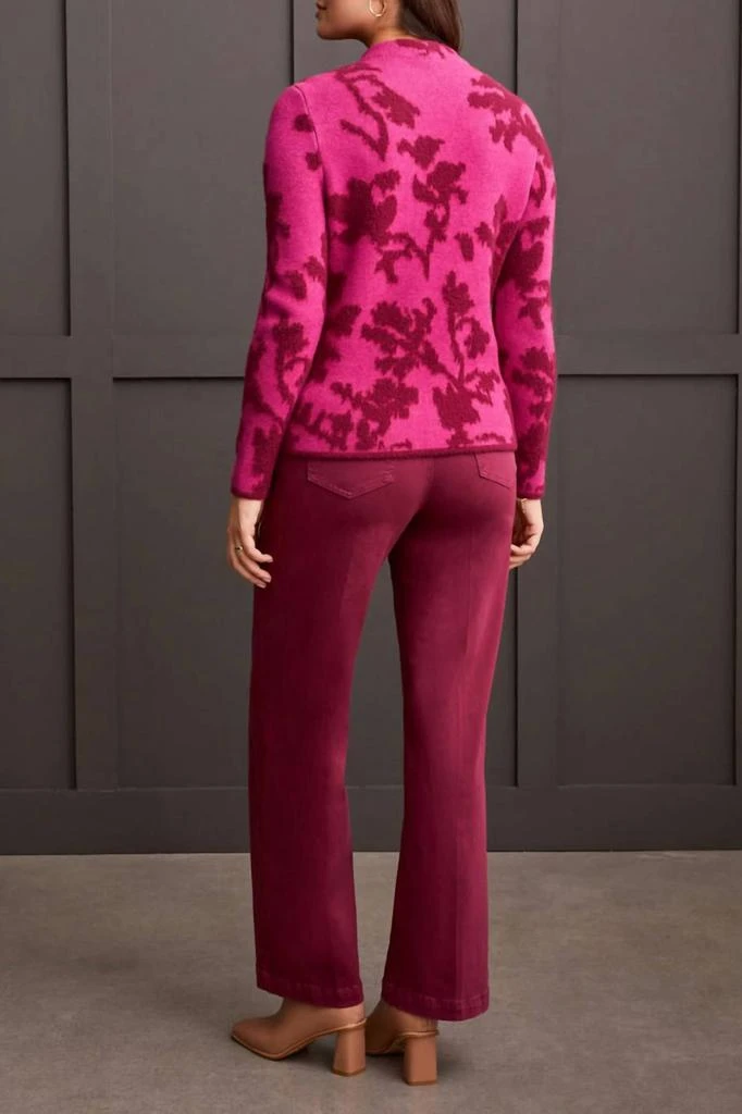 Tribal Tribal - Mock Neck Jacquard Sweater 2