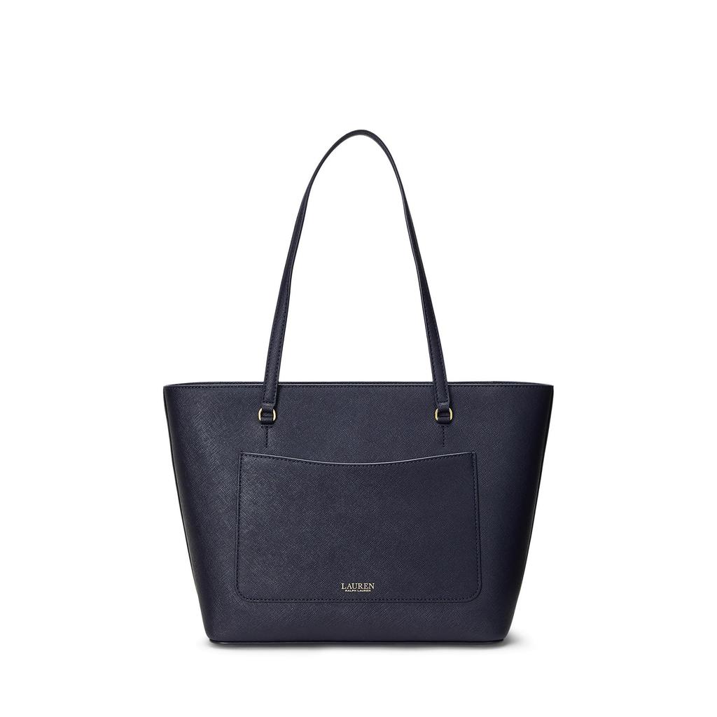 LAUREN Ralph Lauren Crosshatch Leather Medium Karly Shopper Tote