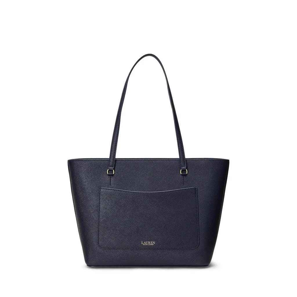 Ralph Lauren Crosshatch Leather Medium Karly Shopper Tote 2