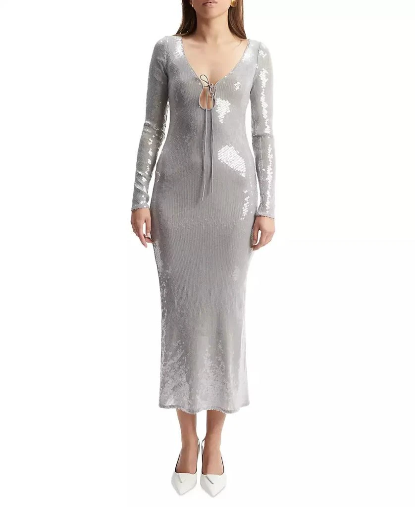 Bardot Women's Verona Low-Back Sequin Maxi Dress 1