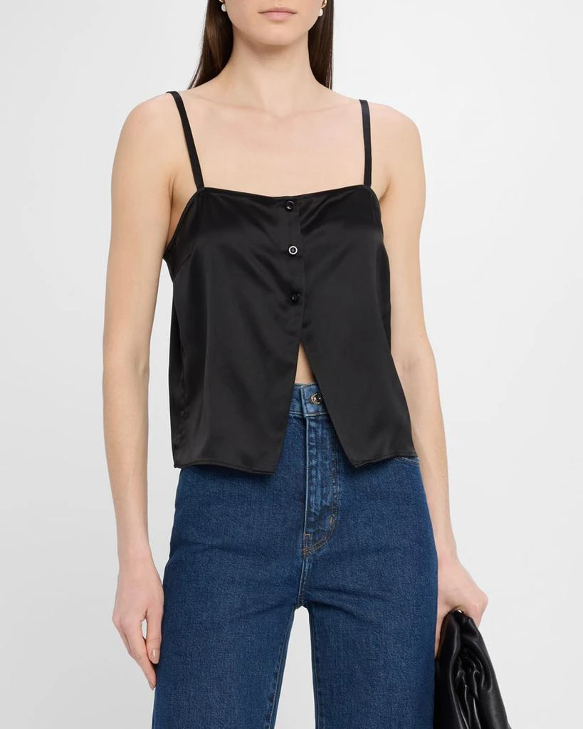 FRAME The Silk Button Cami Top 4