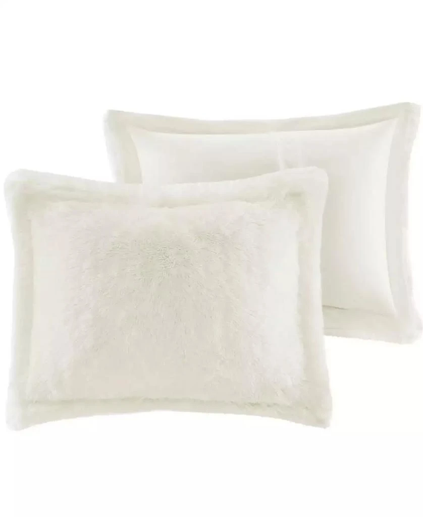 Macy's Malea Shaggy Faux-Fur 2-Pc. Duvet Cover Set 3