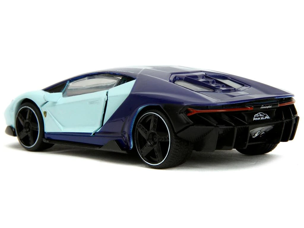 Diecast Model Jada Lamborghini Centenario Light Blue and Purple "Pink Slips" Series 1/32 Diecast Model Car by Jada 1