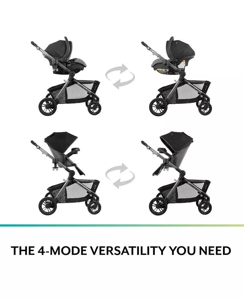 Evenflo Pivot Troop Child Pet Modular Travel System with Litemax ICS 4