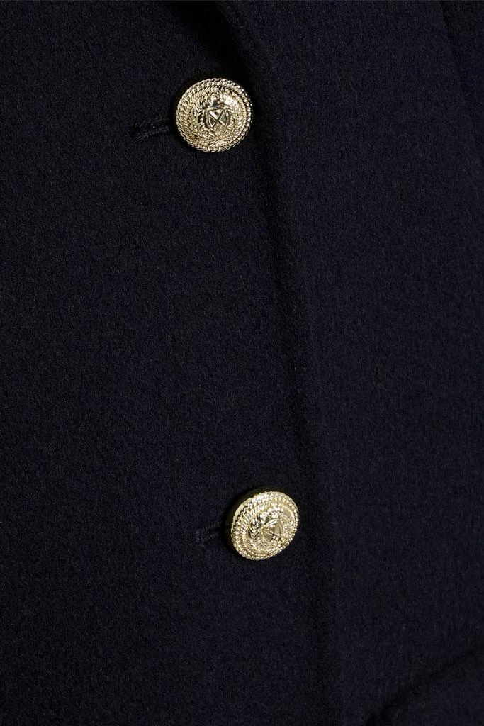 Sandro Double-breasted wool-felt coat 4