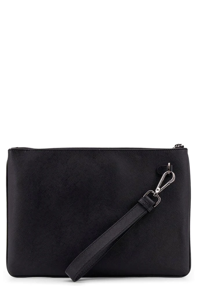 Kiton Kiton Logo Lettering Stitched Clutch Bag 2