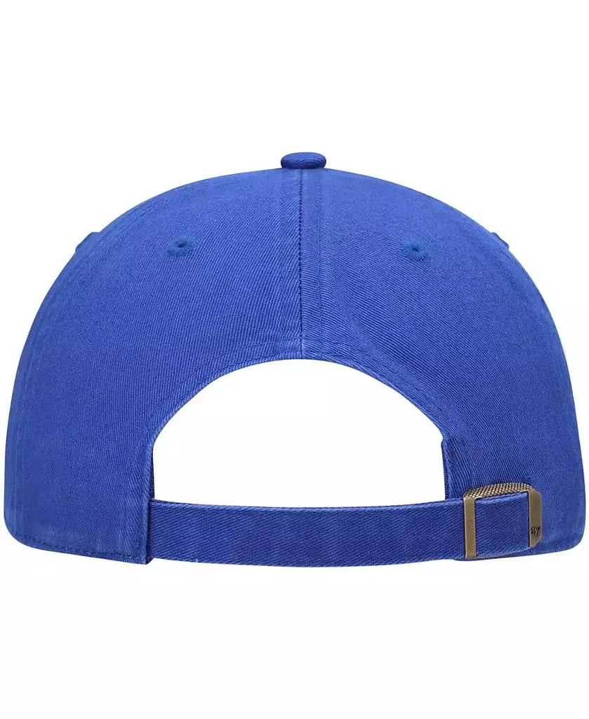 47 Brand Men's Royal Golden State Warriors Clean Up Wordmark Adjustable Hat 4