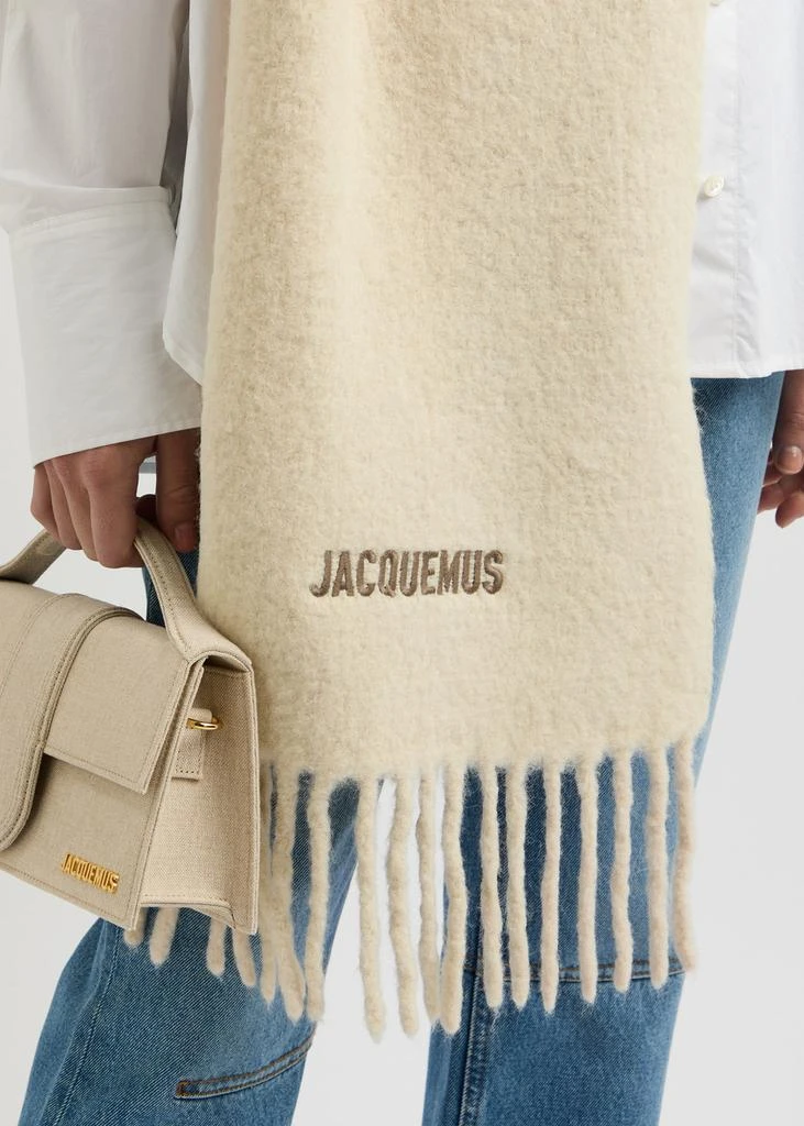 Jacquemus L'echarpe Moisson dégradé alpaca-blend scarf 3