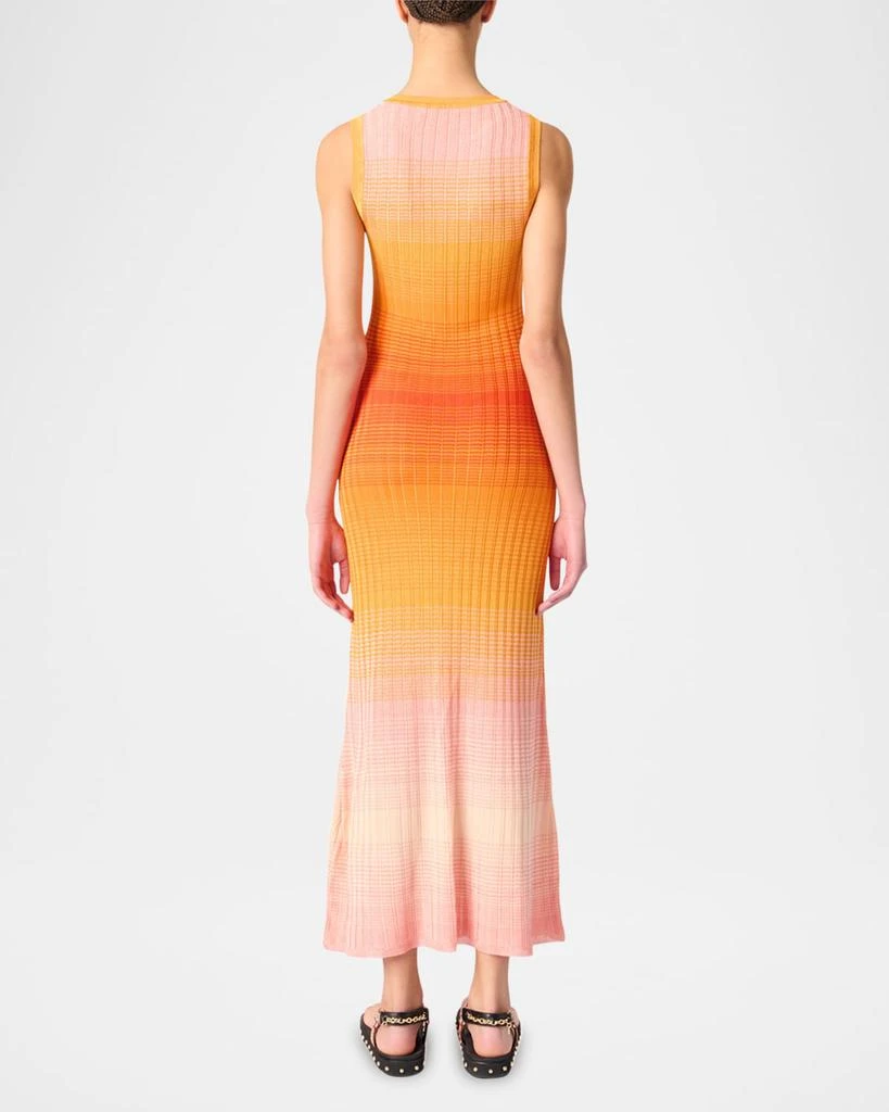 Maje Rirano Ribbed Maxi Dress 3