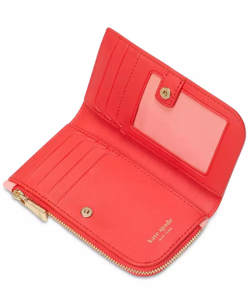 Kate Spade Devin Pop Trim Small Bifold Leather Wallet 4