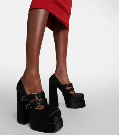 Versace Medusa Aevitas satin platform pumps 4