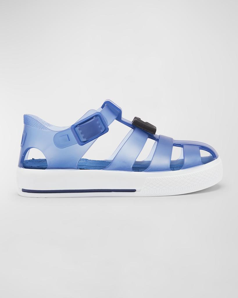 Dolce&Gabbana Boy's Logo Caged Jelly Sandals, Baby/Toddler/Kids