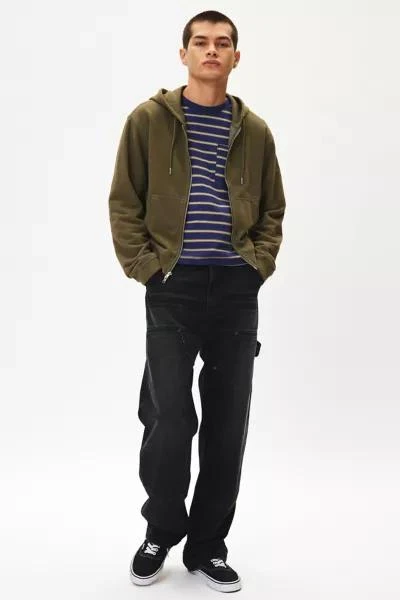 BDG BDG Bonfire Solid Zip-Up Hoodie Sweatshirt 4