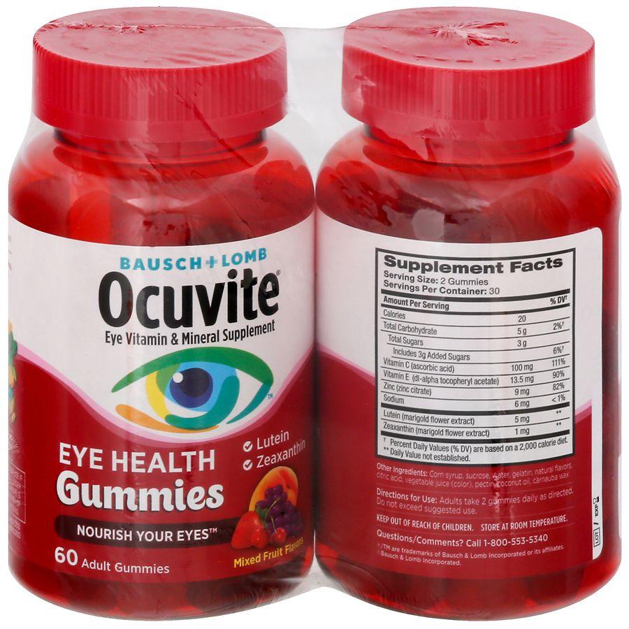 Ocuvite Eye Health Adult Gummies Mixed Fruit