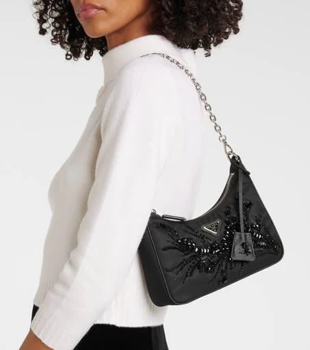 Prada Re-Edition embellished shoulder bag 2