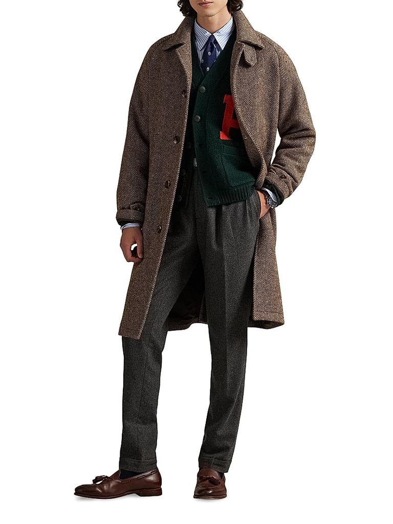 Ralph Lauren Donegal Tweed Balmacaan Coat - Coats - Compare Prices