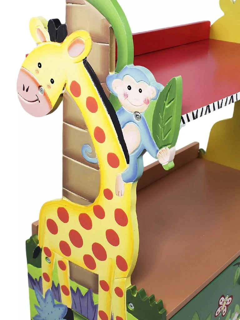 Teamson Little Kid's Sunny Safari Bookshelf 3