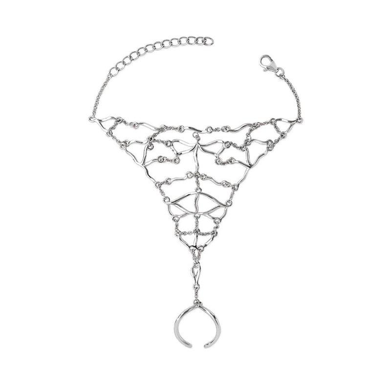 Lucy Quartermaine Elements Hand Chain Ring Bracelet