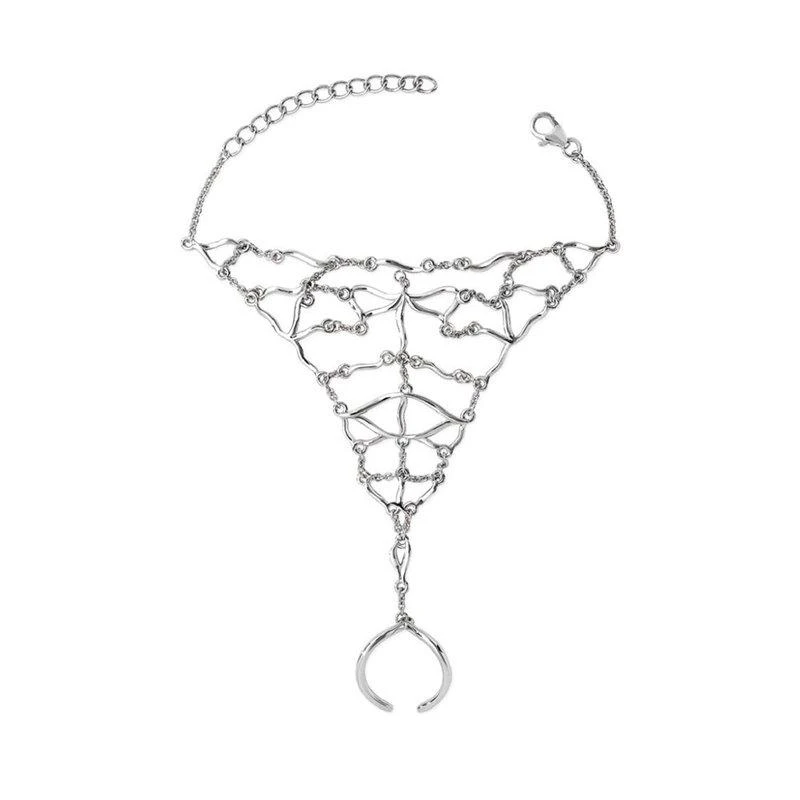 Lucy Quartermaine Elements Hand Chain Ring Bracelet 1