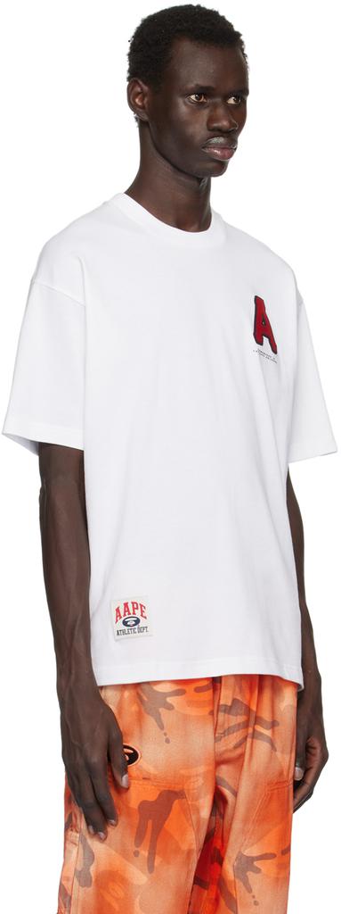 AAPE White 'A' Logo Injection T-shirt