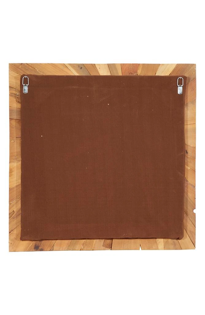 GINGER BIRCH STUDIO Brown Teakwood Handmade Radial Starburst Wall Decor 2