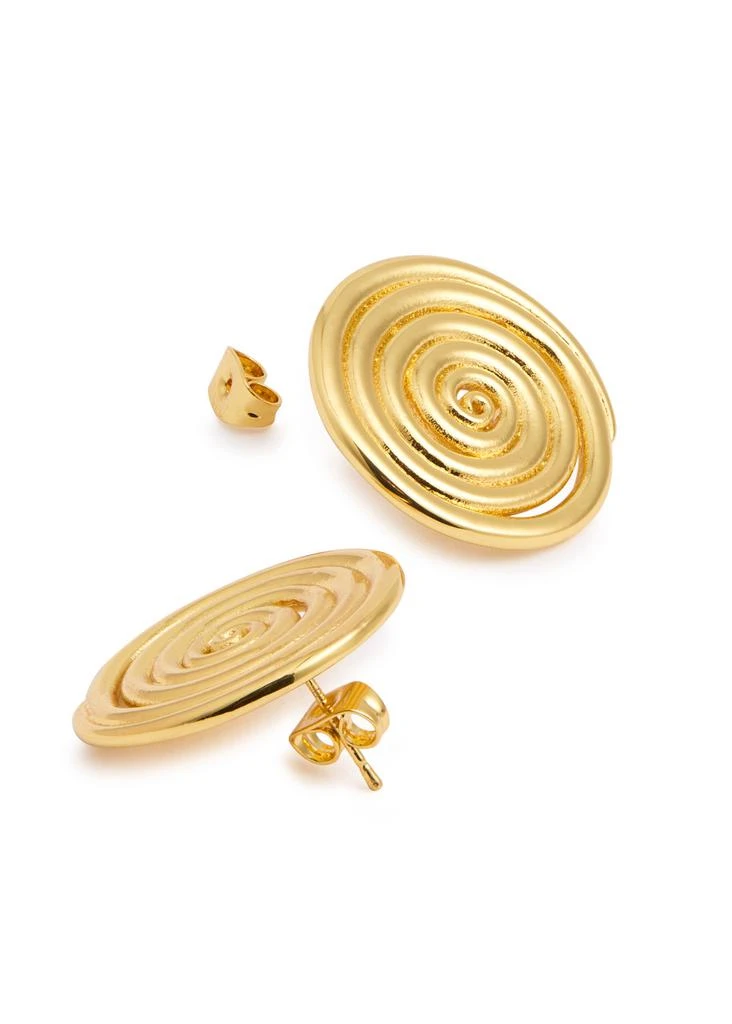 Anni Lu Spiral 18kt gold-plated stud earrings  3