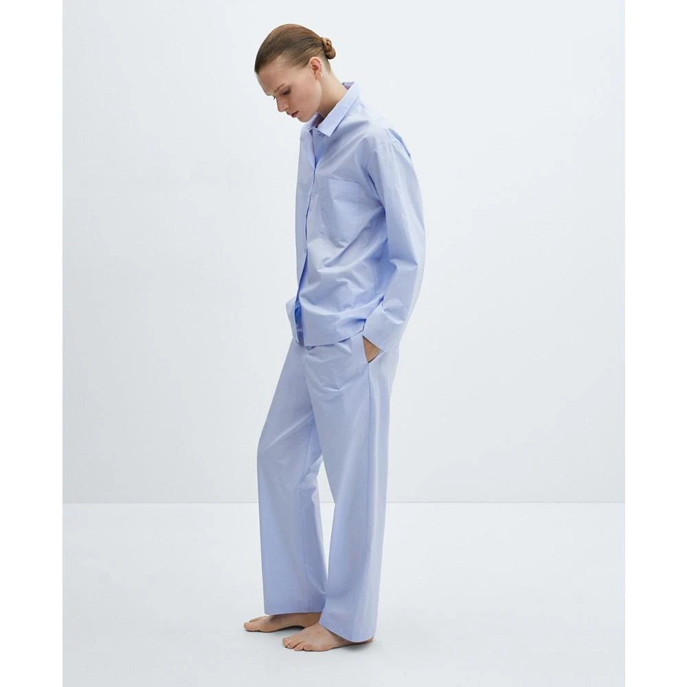 Mango Women's Two-Piece Cotton Pajamas 3