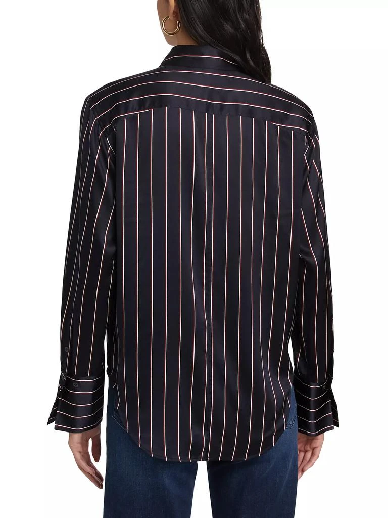 FRAME Striped Silk Standard Shirt 5